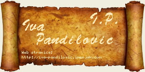 Iva Pandilović vizit kartica